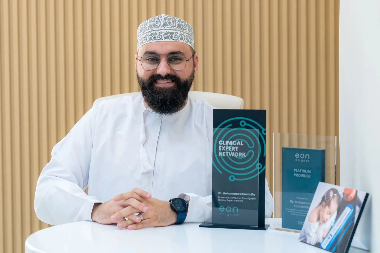 Dr Mohammad Zeinalddin at his desk at MOC